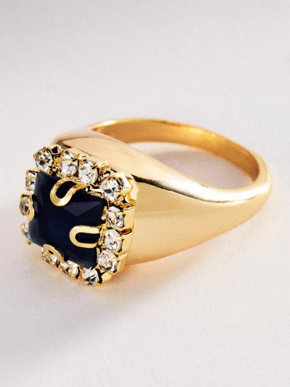 Large Black Stone Ring